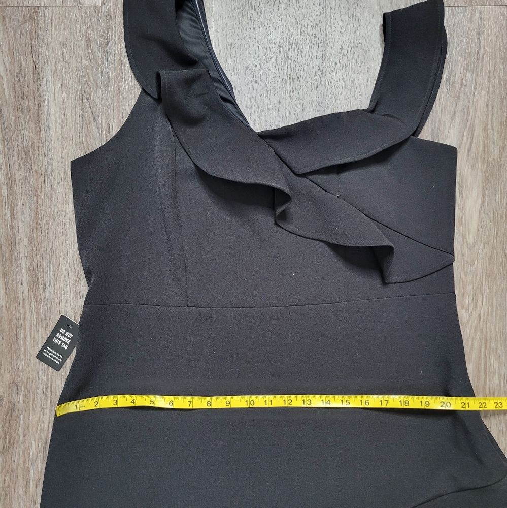 Express Black One-Shoulder Ruffle Dress - Picture 15 of 16